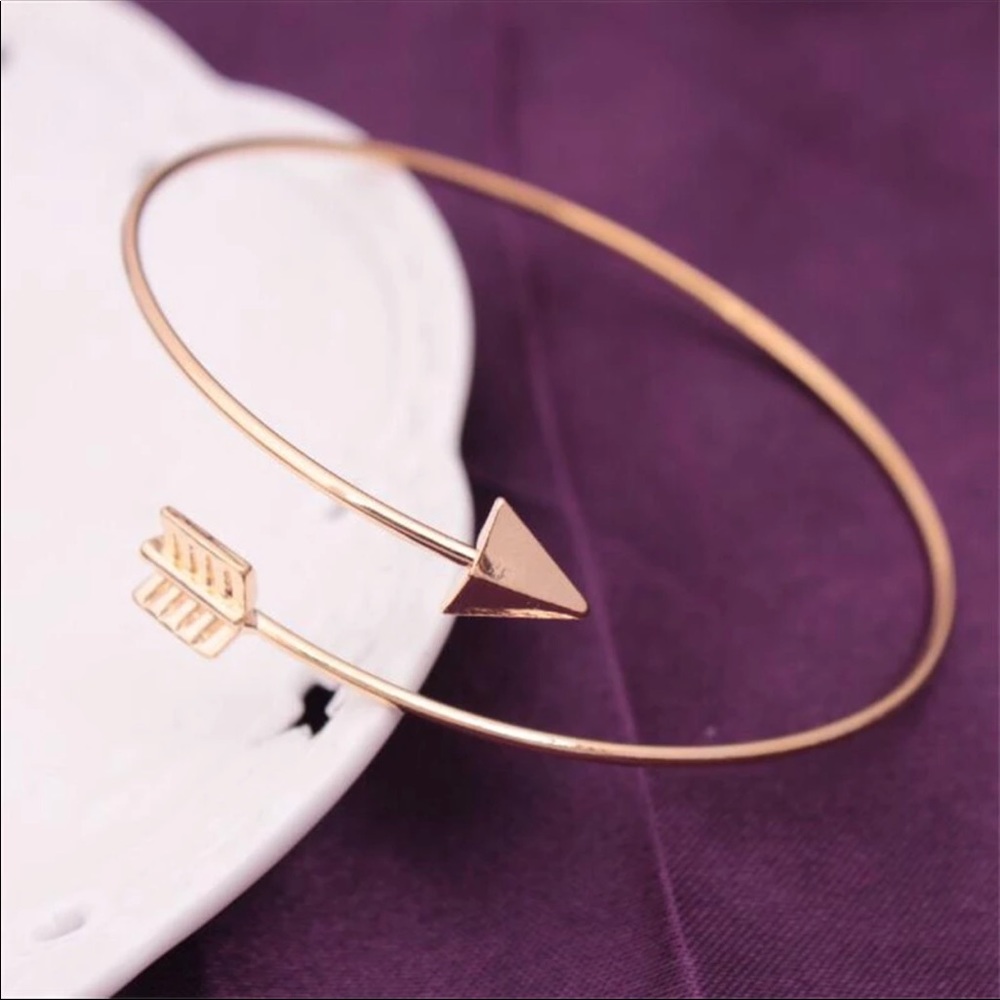 Arrow wrap around bracelet in gold